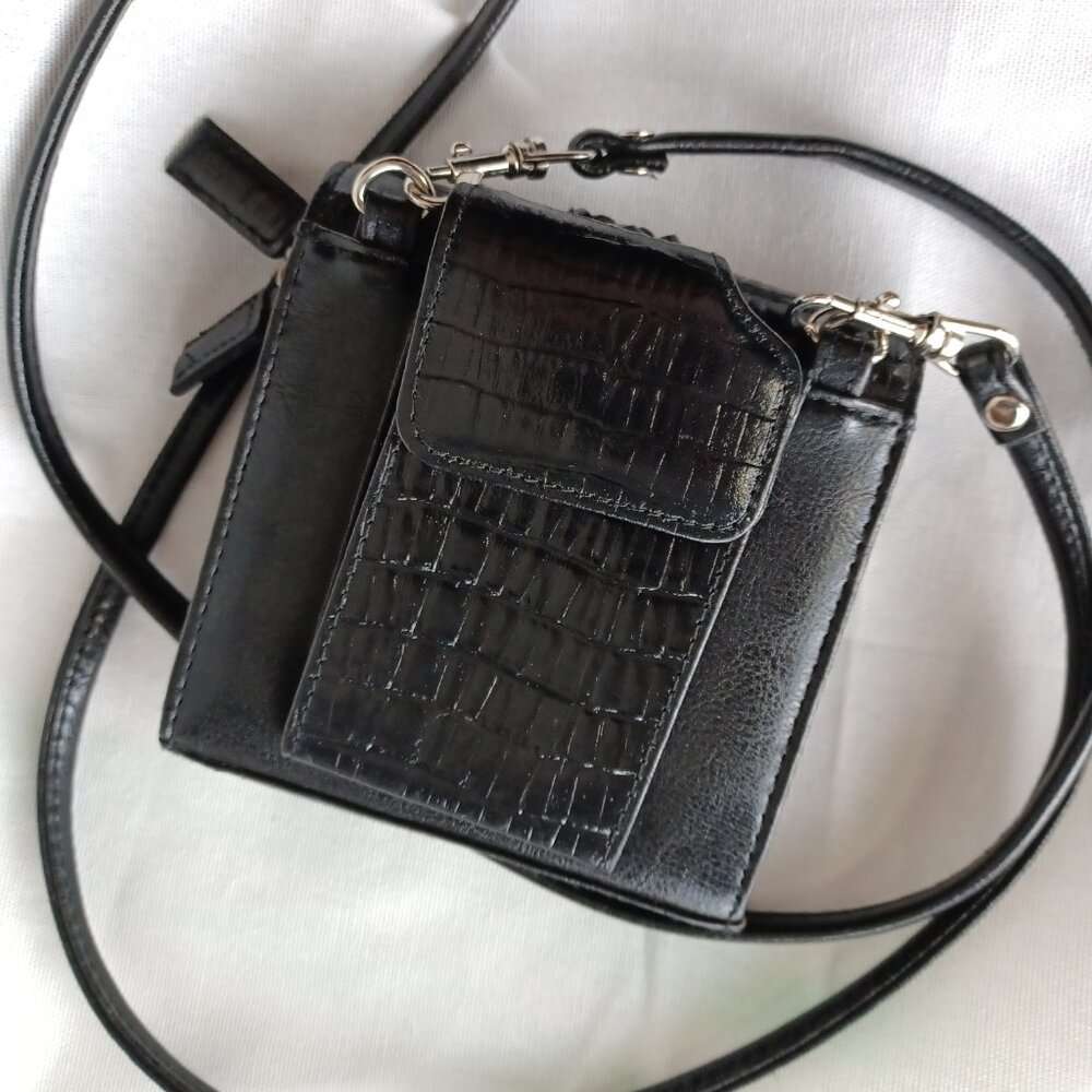 S O L D * Vintage 90s Y2K Western Mini Bag, 5x5 - Picture 8 of 12